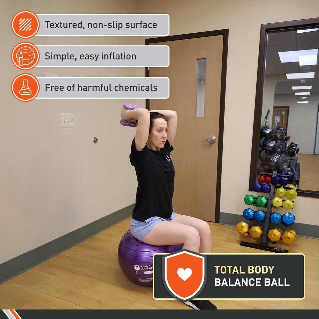 Teal Fitness Ball (85 Cm), Pump & Exercise Guide Included
