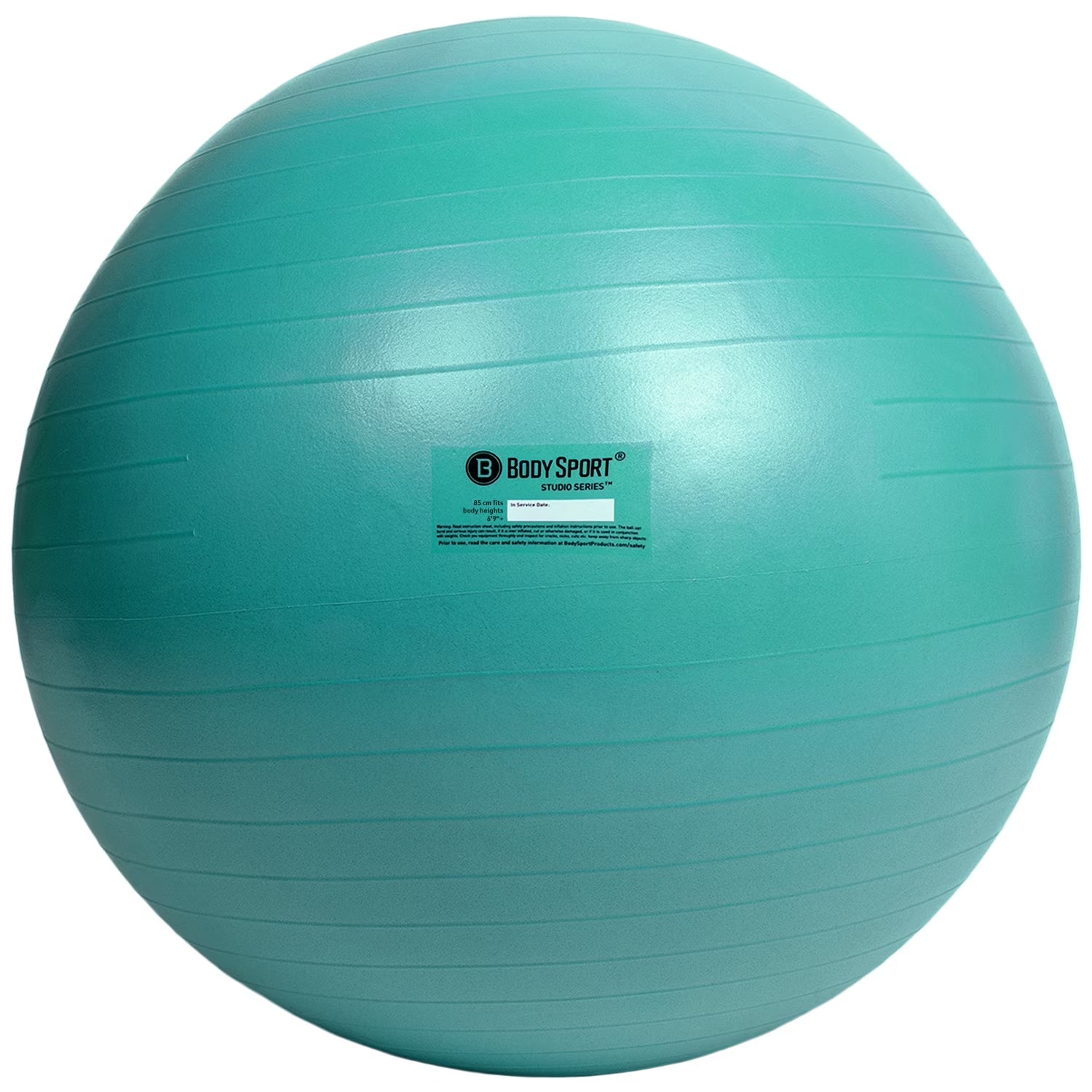 Teal Fitness Ball (85 Cm), Pump & Exercise Guide Included